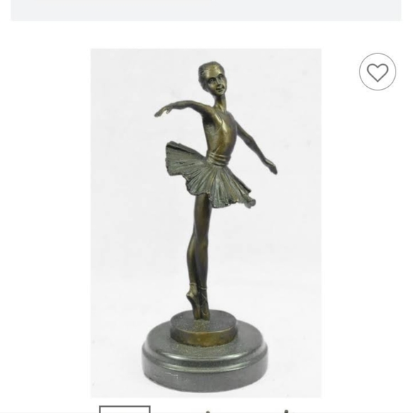 Edgar Degas Like Statue "Ballerina in Dance". With natural patina.. - Picture 2 of 3